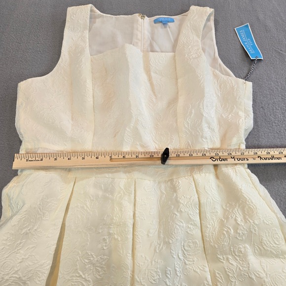 Draper James RSVP Ivory Embossed Floral Midi Dress XL  Sleeveless NWT - Picture 13 of 14